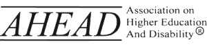 Association on Higher Education and Disability (AHEAD) logo